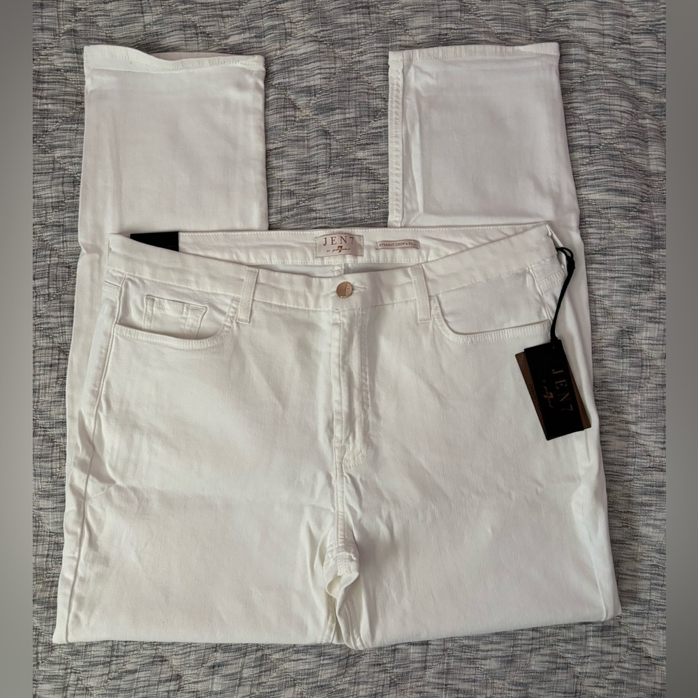 Jen7/ 7 For All Mankind Straight Crop & Roll Jeans Sz 16 NWT | Jen7 Women Jeans-